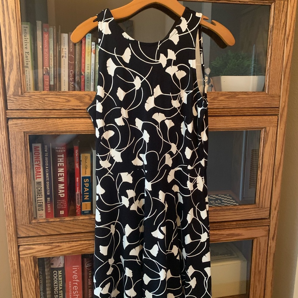 NEW - Black and white floral dress. Lightweight, great for summer.